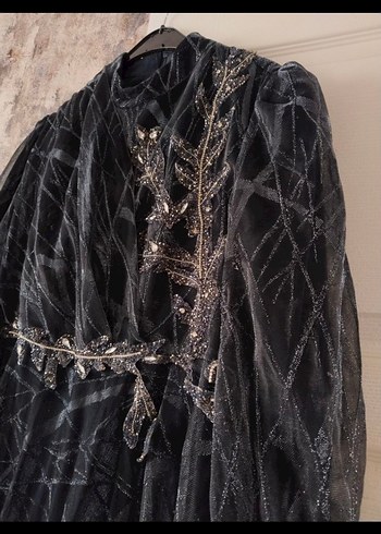 lacivert Uzun Abiye Elbise - Görsel 3