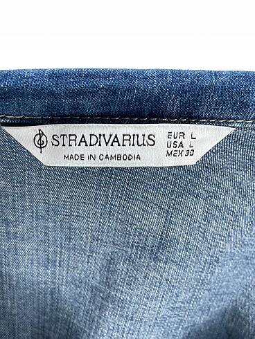 l Beden mavi Renk Stradivarius Gömlek %70 İndirimli.