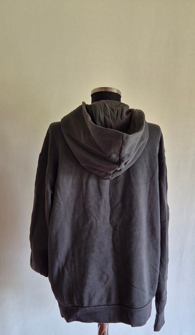 Koyu Gri Chicago Baskılı Fermuarlı Erkek Sweatshirt - Görsel 4