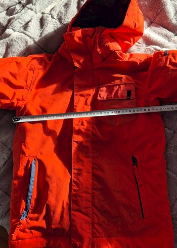 Kırmızı Erkek Çocuk Kapüşonlu Kayak Montu - Görsel 7