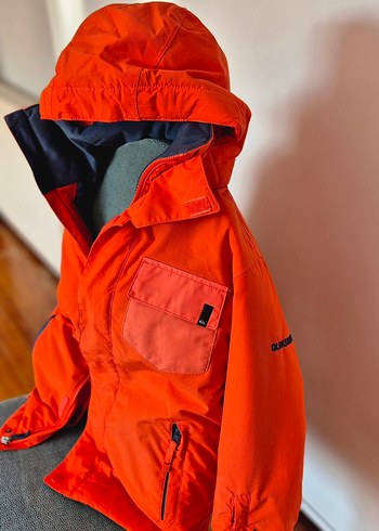 Kırmızı Erkek Çocuk Kapüşonlu Kayak Montu - Görsel 2