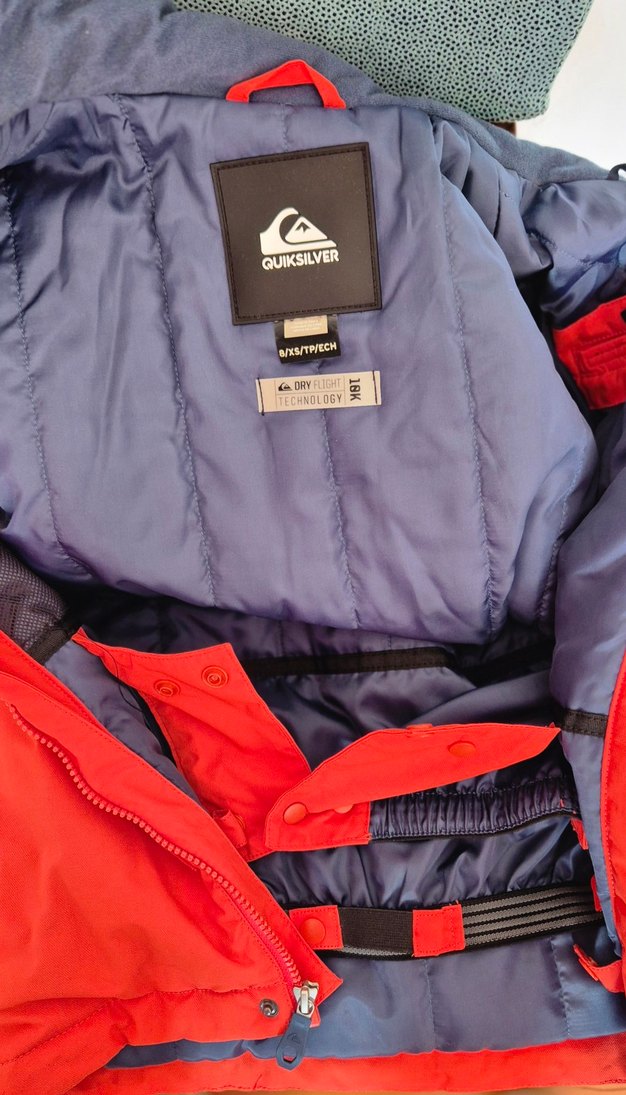 Kırmızı Erkek Çocuk Kapüşonlu Kayak Montu - Görsel 4