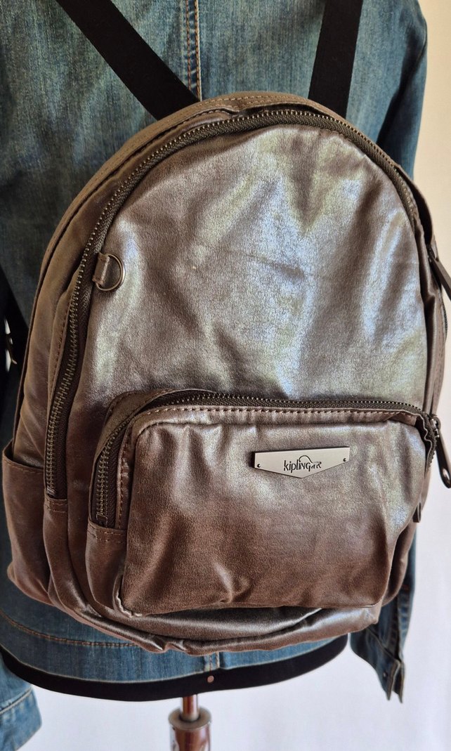 Kipling Deri Kadın Sırt Çantası - Görsel 3