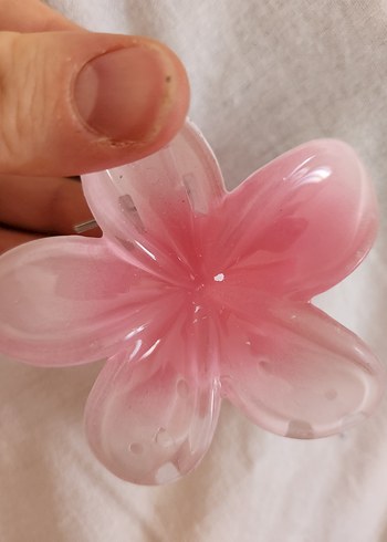 Diğer Parlak Mor Cam Lotus Çiçek Saç Tokası