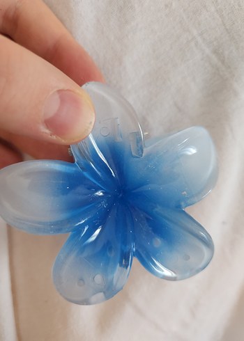  Beden Parlak Mor Cam Lotus Çiçek Saç Tokası
