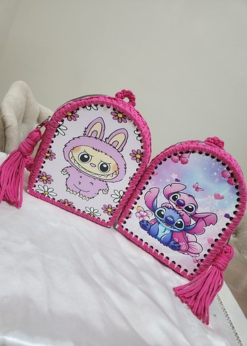  Beden Pembe Çiçekli Çocuk Okul Çantası