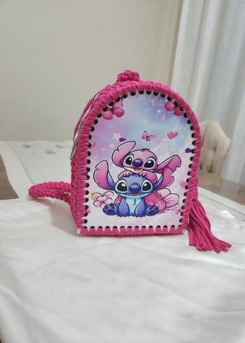 Pembe Renkli Çocuk Okul Çantası