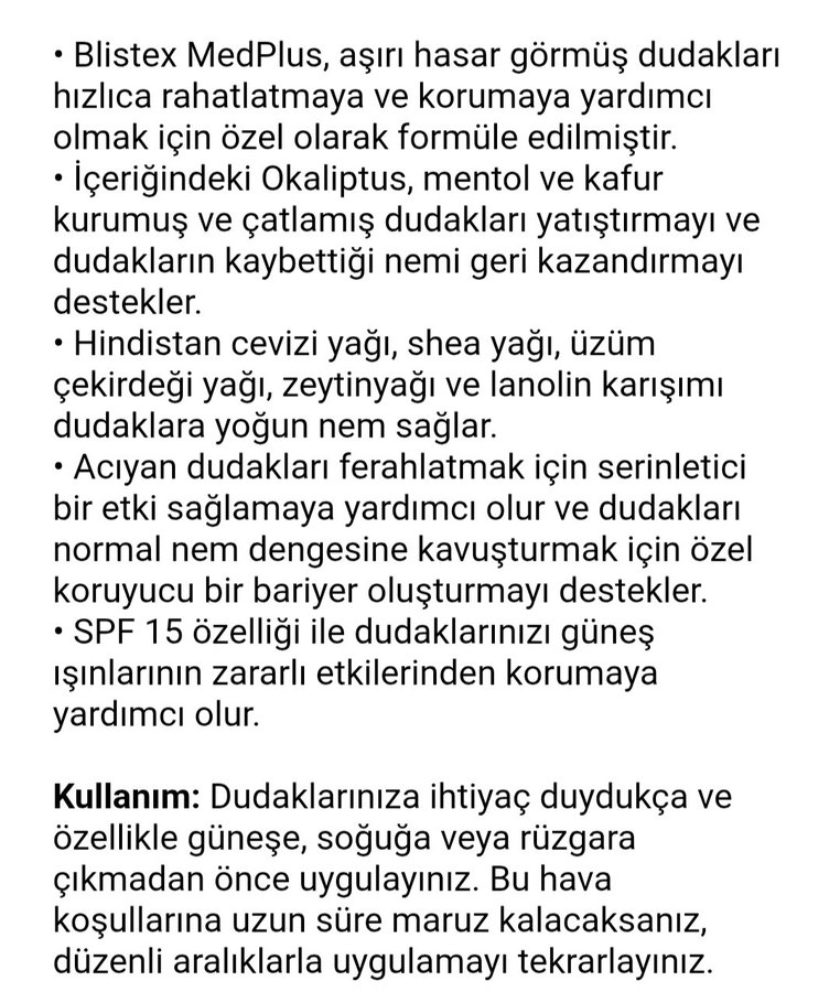 Blistex Medplus Dudak Bakım Kremi - Görsel 2