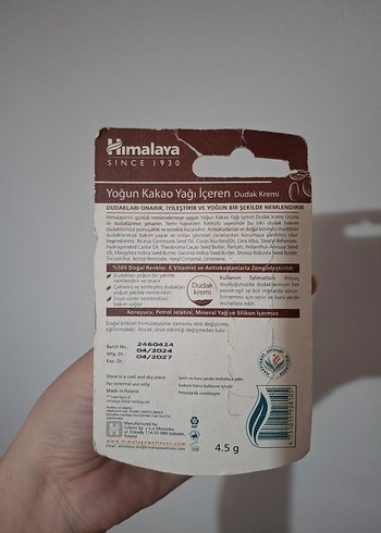 Himalaya Yoğun Kakao Yağlı Dudak Kremi - Görsel 5