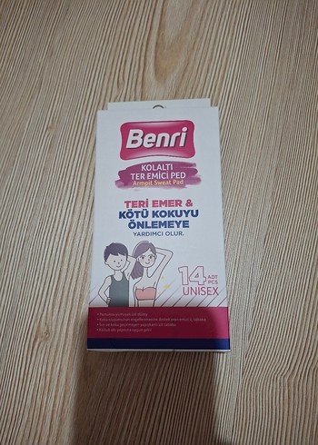 Beden Renk Benri Koltuk Altı Ter Emici Ped 14'lü