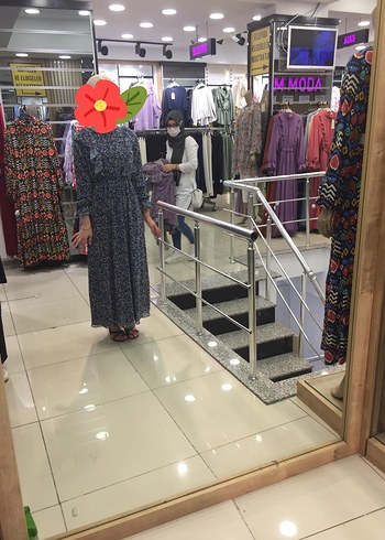 Uzun Kollu Fırfırlı Bohem Elbise - Görsel 9