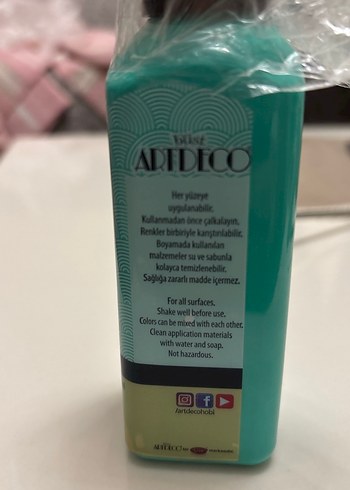 Artdeco Turkuaz Akrilik Boya 140 ml - Görsel 2