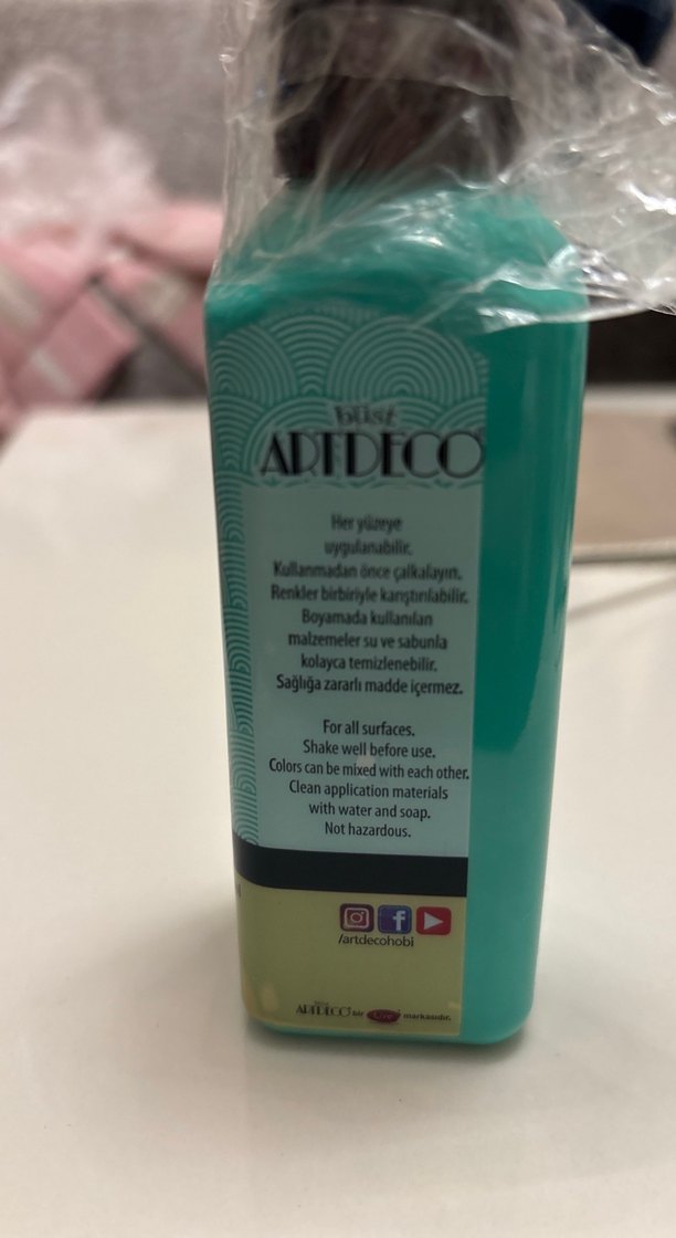 Artdeco Turkuaz Akrilik Boya 140 ml - Görsel 2