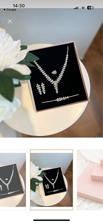 Helen zirkon taşlı takı seti - Görsel 7