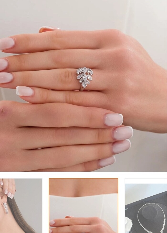 Helen zirkon taşlı takı seti - Görsel 4