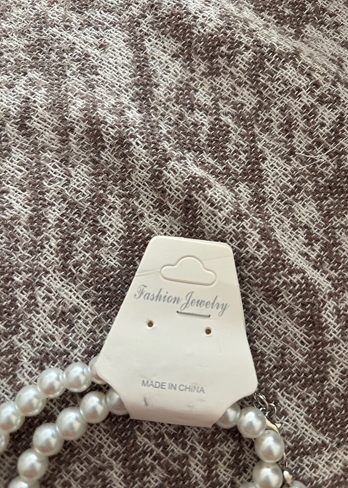 İnci kolye-bileklik set - Görsel 2