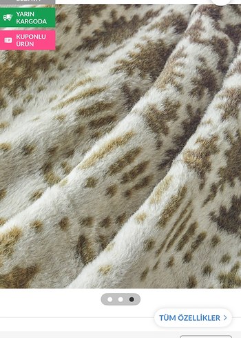 ENGLISH HOME Kahverengi Desenli Battaniye - Görsel 6