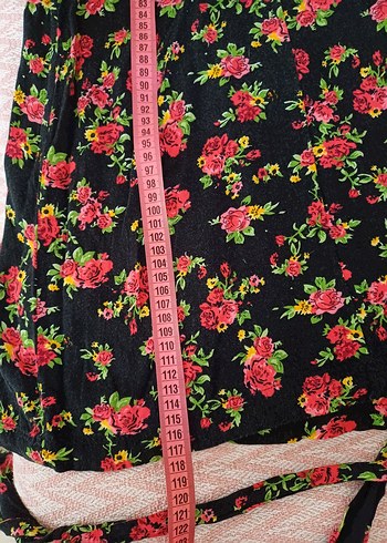 Çiçek Desenli Uzun Bohem Elbise - Görsel 6