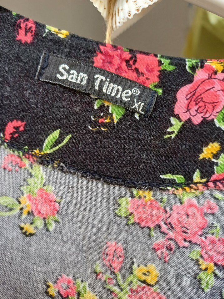 Çiçek Desenli Uzun Bohem Elbise - Görsel 3