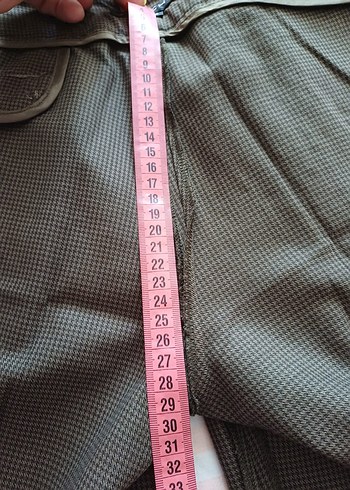 Kemerli Kadın Kumaş Pantolon - Kahverengi - Görsel 5