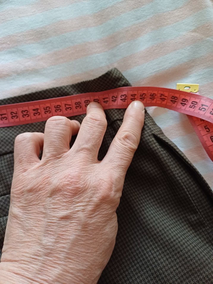 Kemerli Kadın Kumaş Pantolon - Kahverengi - Görsel 3