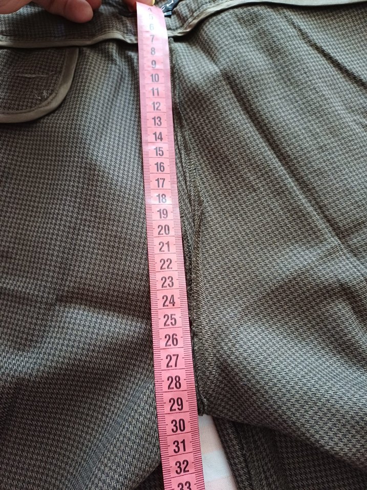 Kemerli Kadın Kumaş Pantolon - Kahverengi - Görsel 5