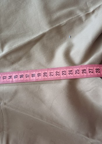 Bej Kadın Keten Kumaş Pantolon - Görsel 6