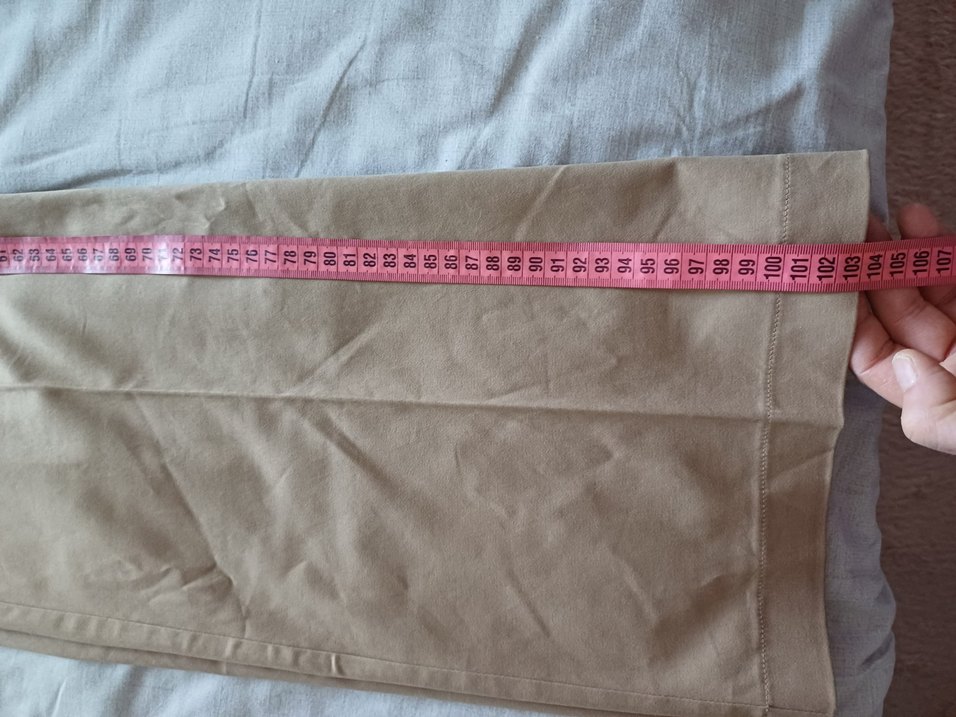 Bej Kadın Keten Kumaş Pantolon - Görsel 4