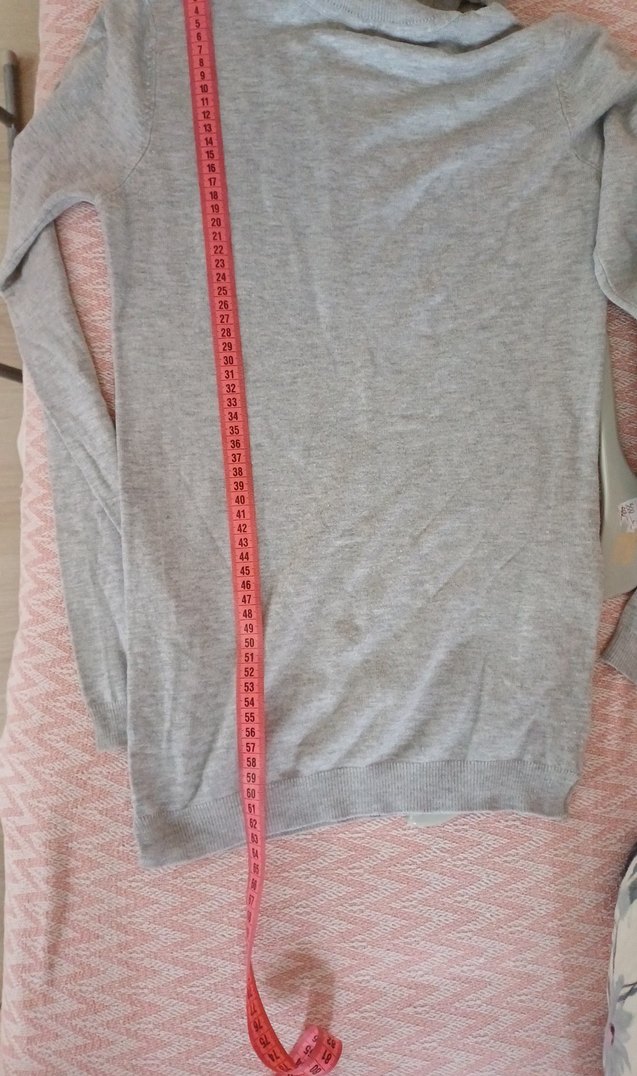 Gri Kadın Uzun Kollu Boğazlı Triko - Görsel 3