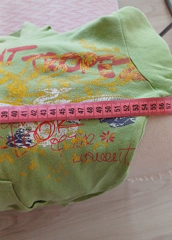 Yeşil Kapüşonlu Fermuarlı Kız Ceketi - Görsel 3