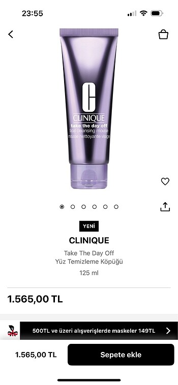 Clinique CLINIQUE take the day of yüz temizleme köpüğü