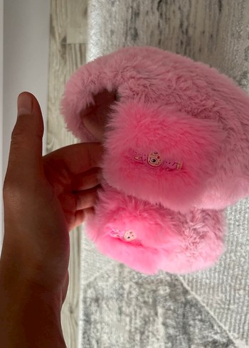 Kız çocuklar için Pembe Sıcak Kürklü Ev pandufu - Görsel 4