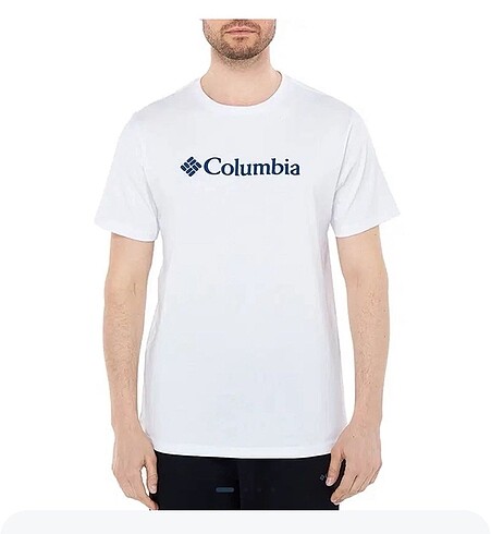 Columbia M Basic Erkek Beyaz Tişört
