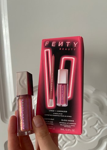 Fenty Beauty Pembe Işıltılı Dudak Parlatıcısı Seti - Görsel 7
