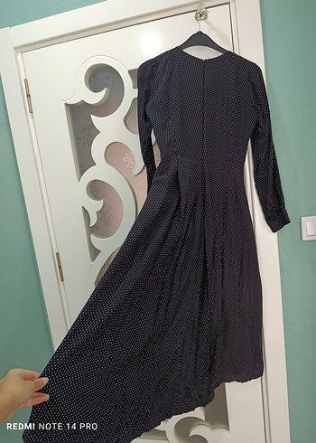 Zara Puantiye Desenli Kadın Midi Elbise