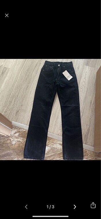 32 beden Etiketli high rıse straight jean