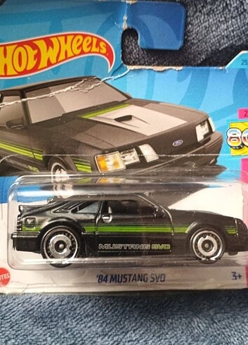 '84 Ford Mustang SVO model hotwheels araba