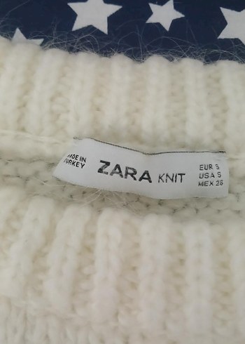 Zara Beyaz Örgü Triko