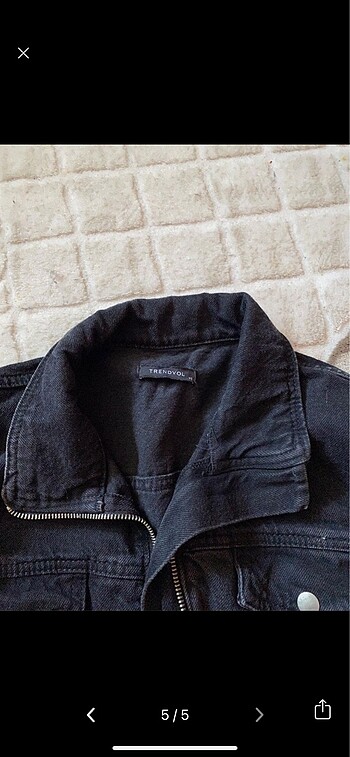 xs Beden Crop kot ceket trendyolmilla