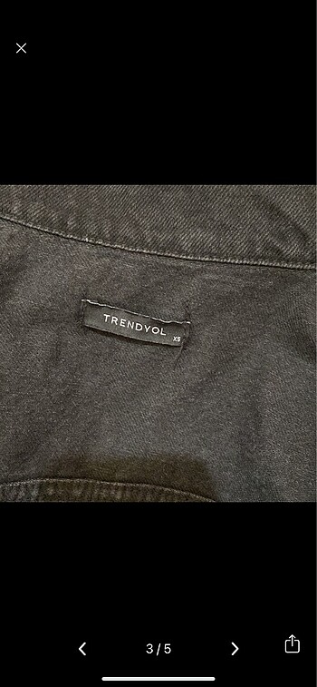 xs Beden siyah Renk Crop kot ceket trendyolmilla