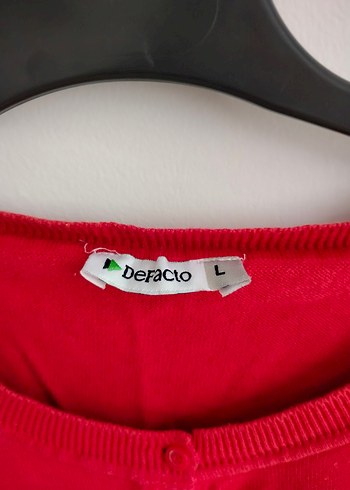 Kırmızı Düğmeli Bolero - Görsel 4