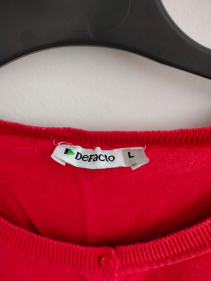 Kırmızı Düğmeli Bolero - Görsel 4