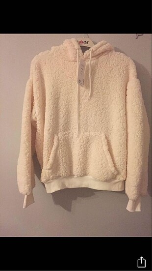 Peluş sweatshırt M beden
