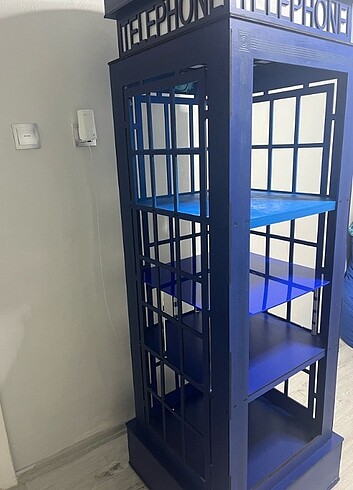 İngiltere Telefon Klübesi Vitrin Dolap