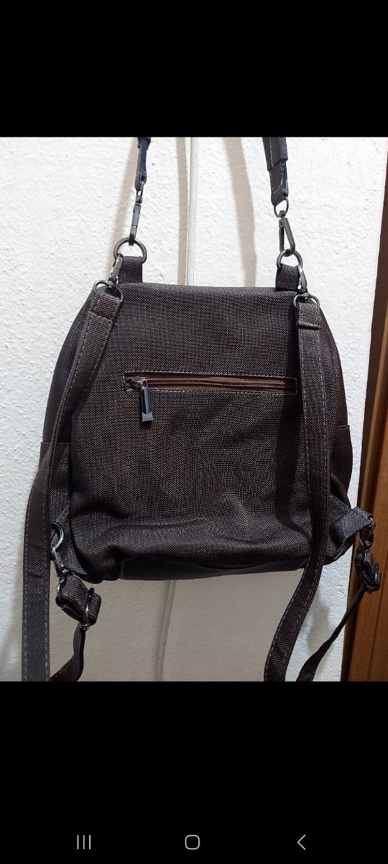 Kahverengi Deri Kadın Sırt Çantası - Görsel 3