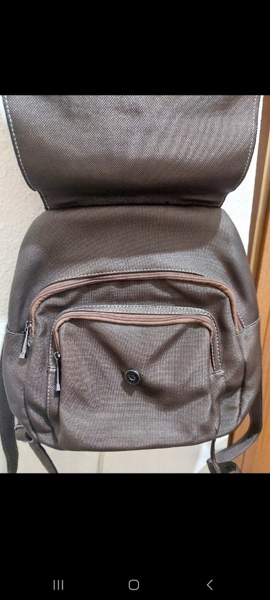 Kahverengi Deri Kadın Sırt Çantası - Görsel 2