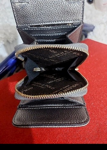 Gri Deri Kadın Çapraz Çanta - Görsel 3