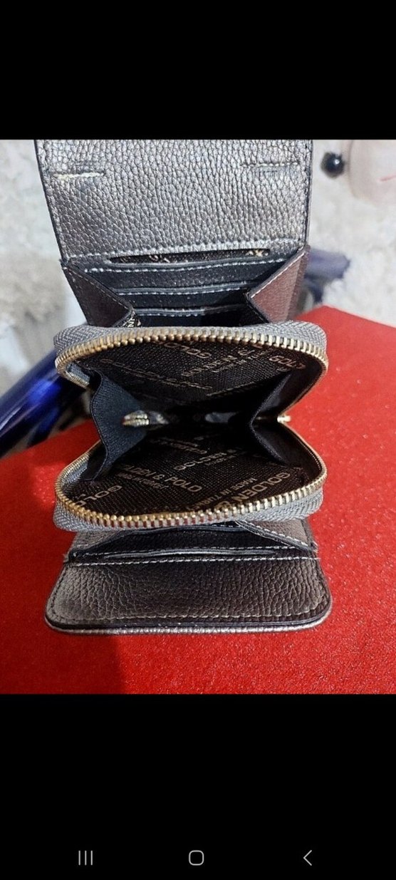 Gri Deri Kadın Çapraz Çanta - Görsel 3