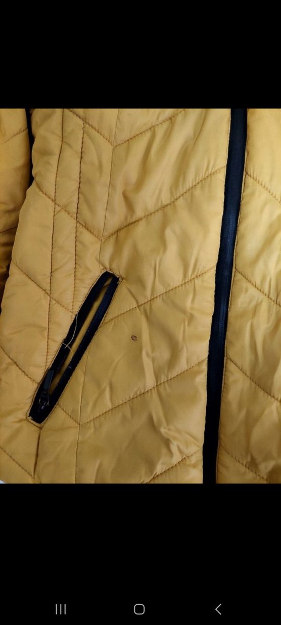 Sarı Fermuarlı Kadın Kışlık Mont - Görsel 2