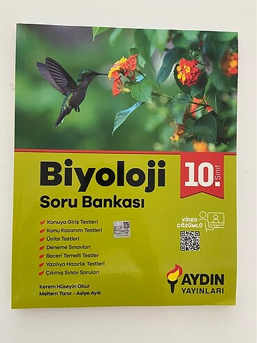 10. Sınıf Aydın Yayınları Biyoloji Soru Bankası